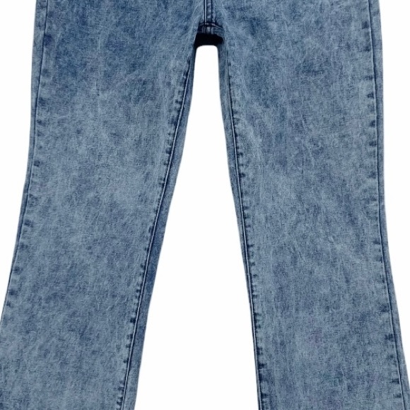 Diane Gilman DG2 Boot Cut Mid Rise Super Stretch Acid Wash Blue Jeans Si… - Picture 3 of 14